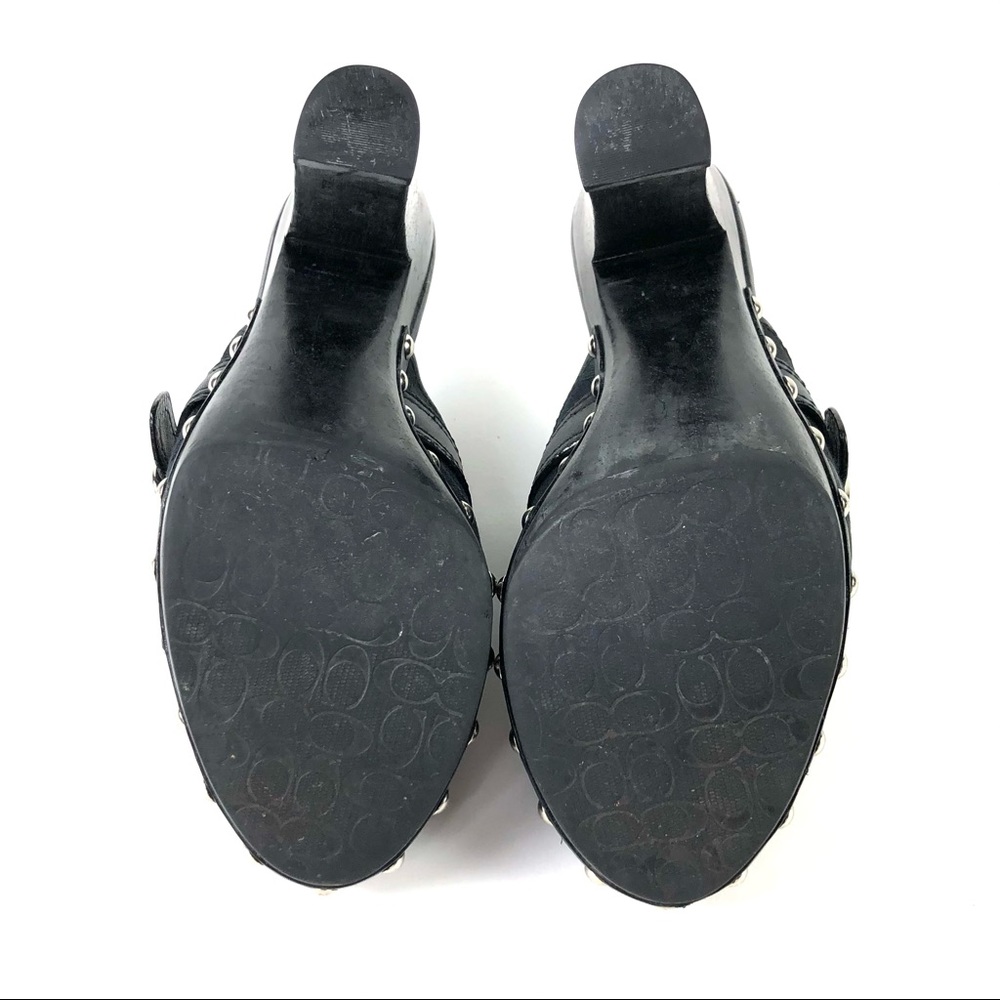 Coach Willow Signature C Black Clogs - Picture 10 of 10
